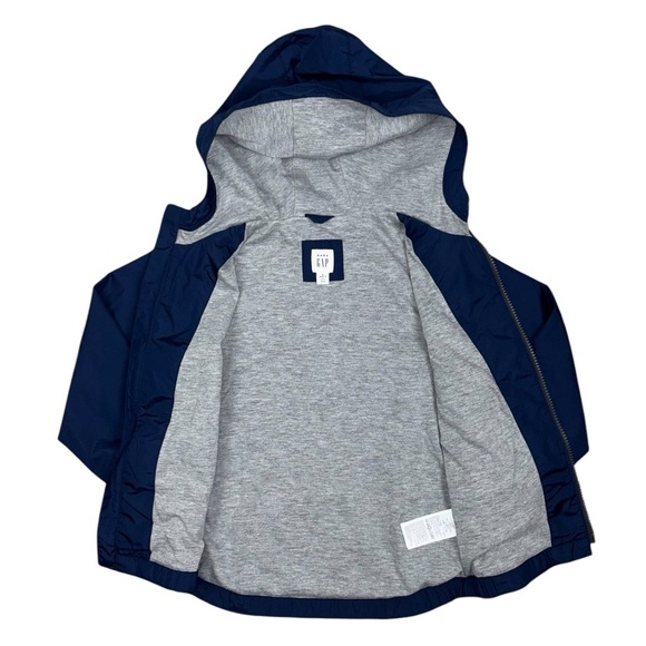 GAP Jersey Lined Rain Jacket Size 5 Like New - Picture 7 of 10